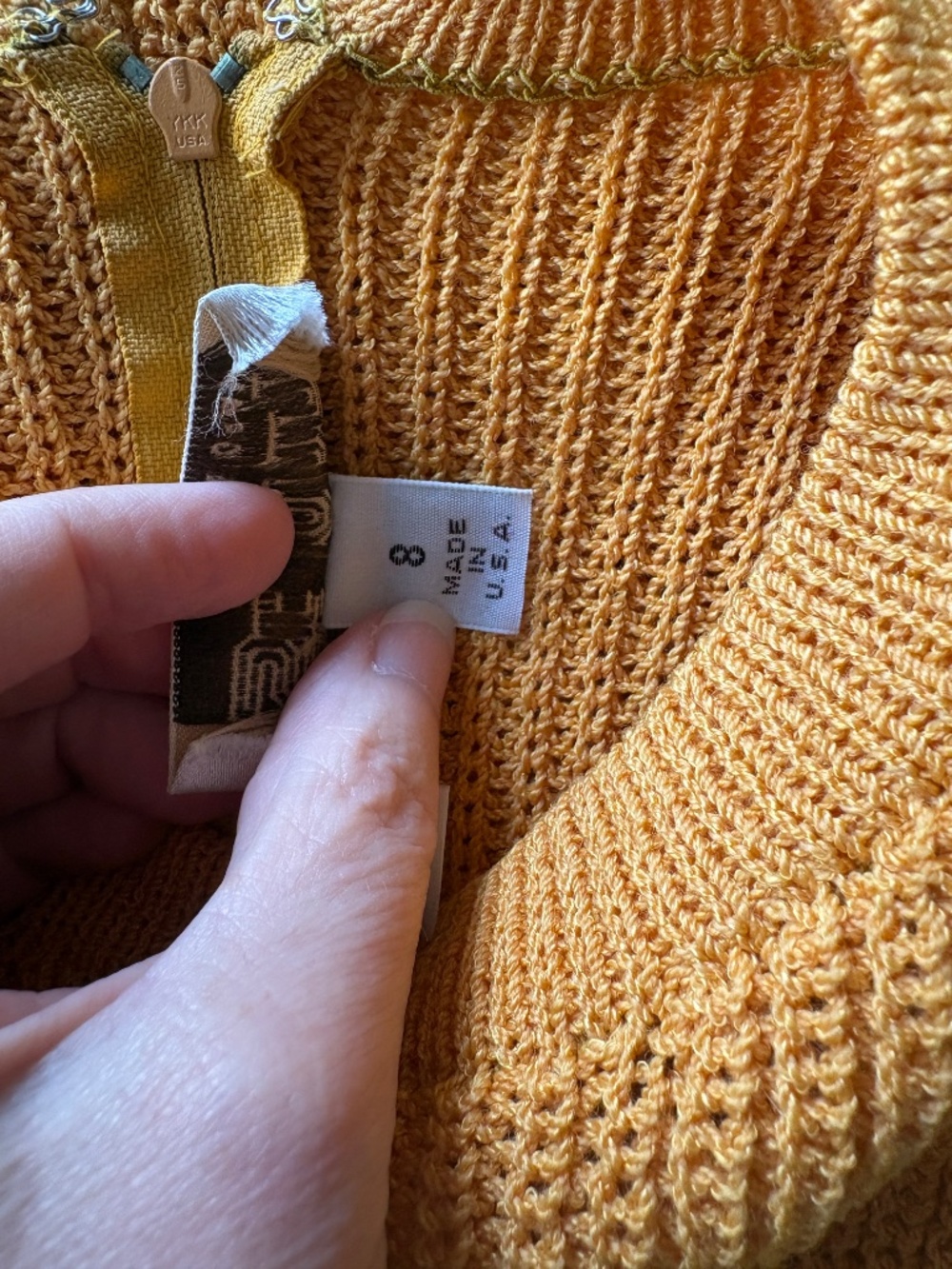 Vintage St John Santana Knit Belted Dress Ochre Gold Dynasty Quiet Luxury 8 Chic - Picture 5 of 14
